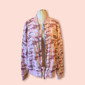 Topman Pink Camo Bomber Jacket